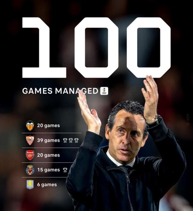 乐鱼leyu-桑乔维拉首球，埃梅里欧联杯百场庆